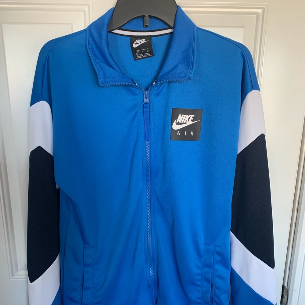 Nike Air Zip Up Track Jacket Blue Med